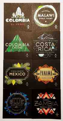 2013 & 2014 Starbucks Reserve Coffee Taster Tasting Card Lot Of 8 - LIMITED/RARE - Sold on eBay Feb, 12th 2019 for $5.65