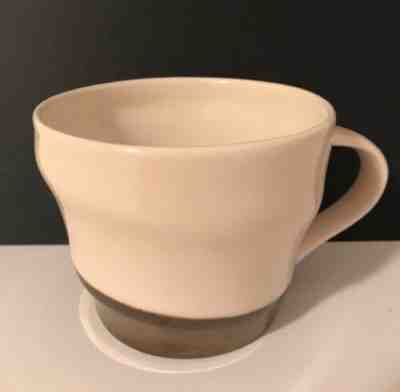 Starbucks Ivory Ceramic & Bronze Swirl Design Coffee Mug 2013 Tea Cup 12 oz New - Sold on eBay Feb, 11th 2019 for $14.00