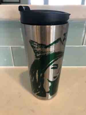 Starbucks Travel Stainless Steel Tumbler Mug 2014 Green Mermaid Siren 16oz - Sold on eBay Feb, 13th 2019 for $14.72