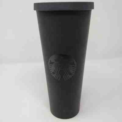 Starbucks 2014 Matte Black Cold Cup Venti 24 Fl Oz. / 710mL Acrylic Tumbler Mug - Sold on eBay Feb, 12th 2019 for $39.00