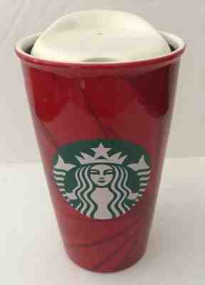 VGC Starbucks 2014 12 oz Coffee Beverage Tumbler. Classic Red w/Logo - Sold on eBay Feb, 12th 2019 for $14.99