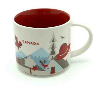 Canada Starbucks Coffee Mug Cup 14oz from the You Are Here Collection from 2015 - Sold on eBay Feb, 13th 2019 for $12.50