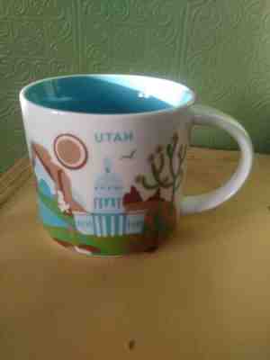 Starbucks UTAH You Are Here Coffee Mug Cup Collection 2015 14 oz EUC - Sold on eBay Feb, 10th 2019 for $12.50