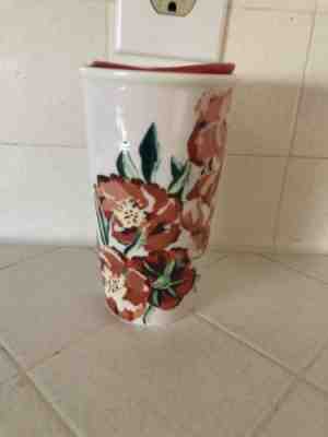 2015 Starbucks Ceramic Floral 10 Oz Travel Tumbler - Sold on eBay Feb, 10th 2019 for $25.00