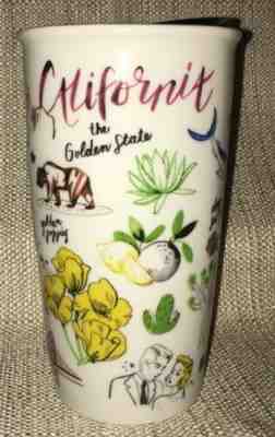 LIMITED ED Starbucks  2016 Mint California Tumbler Double Wall 10 Oz - Sold on eBay Feb, 14th 2019 for $26.00