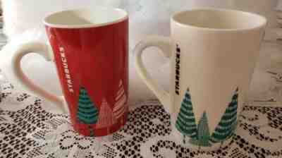 Starbucks 2017 Holiday Christmas Mugs-lot 2) 17.8 oz. - Sold on eBay Feb, 10th 2019 for $16.98