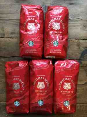 New Starbucks Christmas Blend Vintage 2018 Whole Bean Coffee 5 lbs Free Shipping - Sold on eBay Feb, 14th 2019 for $68.00