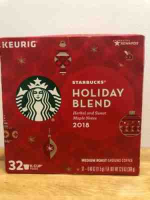 Starbucks Holiday Blend 2018 K-Cup Coffee  32 K-Cups Medium Roast - Sold on eBay Feb, 14th 2019 for $30.00