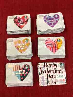60 NEW STARBUCKS 2019 VALENTINES DAY GIFT CARDS LOT 10 COMPLETE SETS - Sold on eBay Feb, 14th 2019 for $24.99