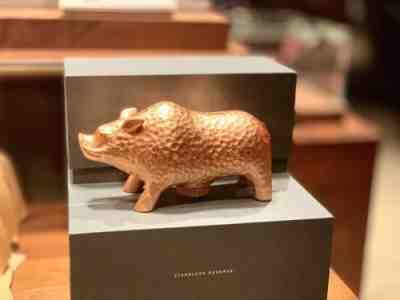 New Starbucks China 2019 Reserve Shanghai Roastery Pig Year Golden Piggy Bank - Sold on eBay Feb, 14th 2019 for $125.00