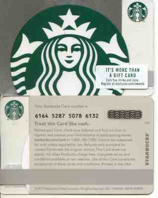   NEWEST 2019  #6164 METALLIC SIREN STARBUCKS CARDS - Sold on eBay Feb, 13th 2019 for $4.00