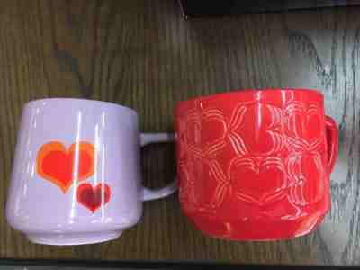 2 Starbucks Valentine 2019 Coffee Mugs New - Sold on eBay Feb, 13th 2019 for $29.95