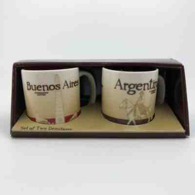 2010 Starbucks Demitass Espresso Cups Set Buenos Aires Argentina - Sold on eBay Jan, 31st 2019 for $37.00