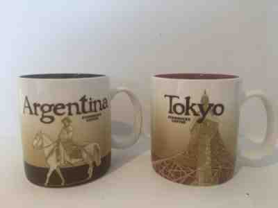 Starbucks Icon Tokyo & Argentina - 100%authentic . Discontinued . U.S. Shopper - Sold on eBay Jan, 26th 2019 for $301.00