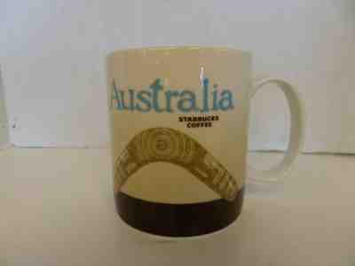 Starbucks Australia Collectors Series 2009 Coffee Mug Boomerang Kangaroo 16 oz - Sold on eBay Feb, 2nd 2019 for $22.50