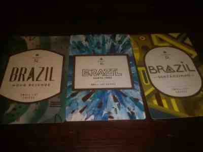 3 STARBUCKS RESERVE 2014 2015 TASTER CARD LOT BRAZIL All Different OOP Limited - Sold on eBay Feb, 1st 2019 for $7.99