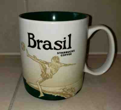 Starbucks 2015 Brazil Brasil Soccer Collector Series 16 Oz. Coffee Mug Cup EUC - Sold on eBay Jan, 30th 2019 for $25.00
