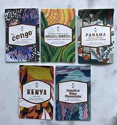 Starbucks taster card Canada 2019 Congo Brazil Kenya Jamaica Panama - Sold on eBay Jan, 22nd 2019 for $6.99