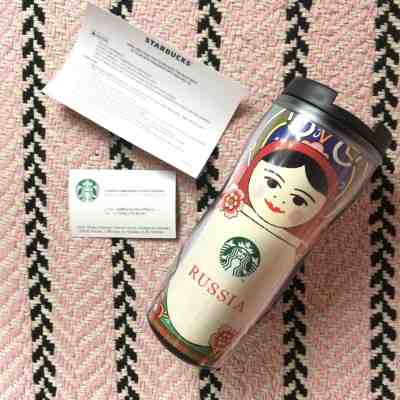 2004 Starbucks RUSSIA Matryoshka Nesting Doll Travel Coffee Mug 16 oz 473 mL Cup - Sold on eBay Jan, 24th 2019 for $35.00