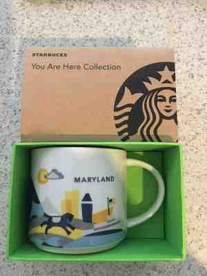 Starbucks "YOU ARE HERE" 14 oz., mug, Maryland, new, in box with sku - Sold on eBay Feb, 10th 2019 for $17.50