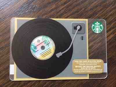 Canada Series Starbucks "TURNTABLE 2015" Gift Card - New No Value - Sold on eBay Feb, 10th 2019 for $4.25