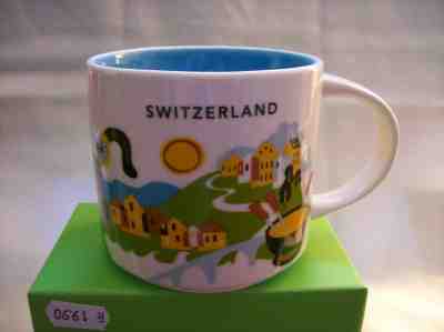 Starbucks Switzerland YAH Mug Coffee Cup Alps Watch Fondue New You Are Here - Sold on eBay Feb, 13th 2019 for $44.88