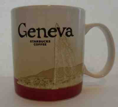 GENEVA Switzerland Starbucks Global City Series Icon Mug 2016 rare collector - Sold on eBay Feb, 7th 2019 for $19.99