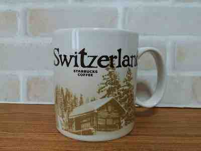  Starbucks Mug  Switzerland Global Icon Series  16 Oz Red Coffee Cup 2016 - Sold on eBay Feb, 6th 2019 for $40.00