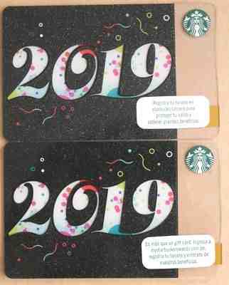 CHILE PERU south america NEW YEAR STARBUCKS gift card RARE 2019 CL PE NEW UNUSED - Sold on eBay Jan, 28th 2019 for $24.90