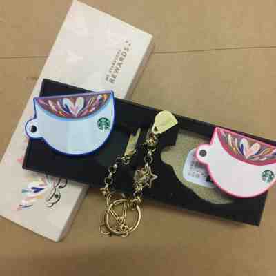 2018 China Starbucks coffee Love Forever Die cut Mug shaped MSR cards 2pcs n Box - Sold on eBay Feb, 7th 2019 for $7.99