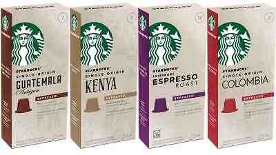Starbucks Capsules for Nespresso OriginalLine Colombia Espresso Guatemala Ken... - Sold on eBay Feb, 12th 2019 for $31.70