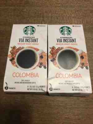 Lot Of 60 Starbucks Via Columbia Roast Instant Coffee Packets exp Aug 2019 - Sold on eBay Feb, 4th 2019 for $34.99