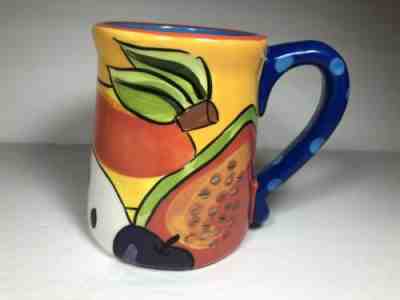 Starbucks 2006 Hand Painted Costa Rica Pefi Fruit Multi Color Coffee Mug - Sold on eBay Jan, 22nd 2019 for $15.00
