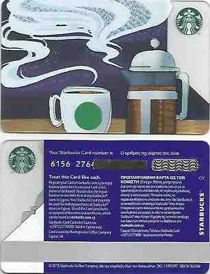 CYPRUS Starbucks card NEW " AROMA COFFEE " 2018 - EXCELLENT - Sold on eBay Dec, 18th 2018 for $4.99