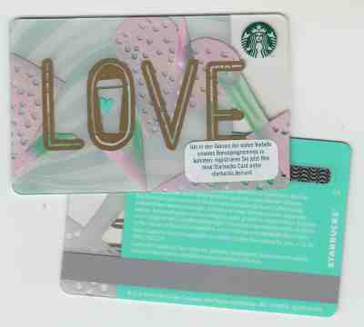 Starbucks gift card  Germany  2018  LOVE   RAR !!! - Sold on eBay Feb, 11th 2019 for $3.33