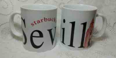 STARBUCKS Sevilla Spain 16 oz Coffee Cup Mug  ! - Sold on eBay Feb, 7th 2019 for $3.99