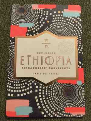 Starbucks Reserve Taster Tasting Card Sun Dried Ethiopia Yirgacheffe Chelelektu - Sold on eBay Feb, 3rd 2019 for $12.50
