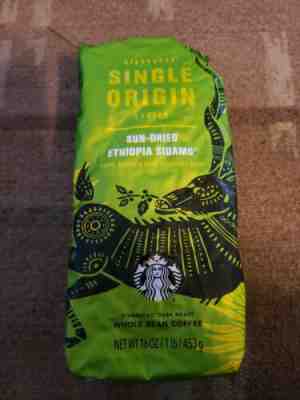 STARBUCKS SINGLE ORIGIN SERIES: SUN-DRIED ETHIOPIA SIDAMO 16oz - Sold on eBay Jan, 27th 2019 for $25.00
