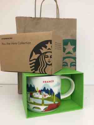 Starbucks France YAH You Are Here  Ceramic Coffee Mug 16 oz - Sold on eBay Feb, 3rd 2019 for $37.99