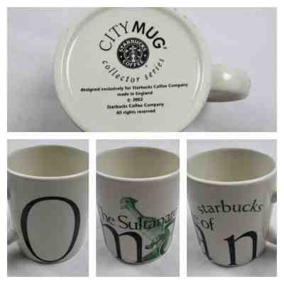 Starbucks Oman Global Icon Series City Collector Coffee Mug Cup 16oz New - Sold on eBay Feb, 6th 2019 for $19.95