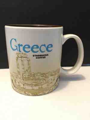 Starbucks Coffee Greece Country Mug Brown Interior Global Icons 2014 16 Oz Colle - Sold on eBay Feb, 4th 2019 for $32.95