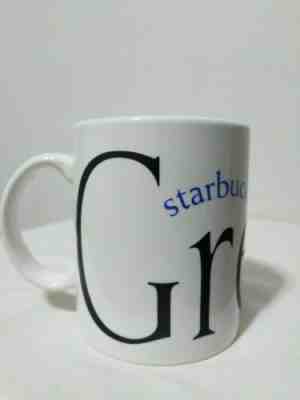 Starbucks Greece City Mug Collectors Series Blue White 16oz Cup 2002 - Sold on eBay Feb, 3rd 2019 for $9.99