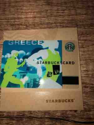 Starbucks “ GREECE” Athens Olympic Gift Card RARE - Sold on eBay Jan, 25th 2019 for $15.00
