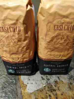 2 BAGS - Starbucks Casi Cielo Guatemala Medium Roast Coffee, Whole Bean RARE - Sold on eBay Feb, 10th 2019 for $35.00
