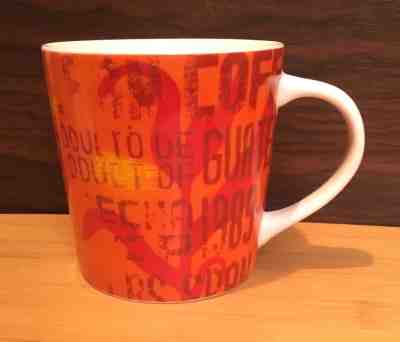 Starbucks Coffee Guatemala Orange Cup Mug 2006 - Sold on eBay Jan, 21st 2019 for $11.95