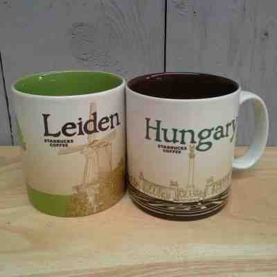 2 Original Starbucks City Mug 16 oz Leiden & Hungary - Sold on eBay Jan, 10th 2019 for $60.00
