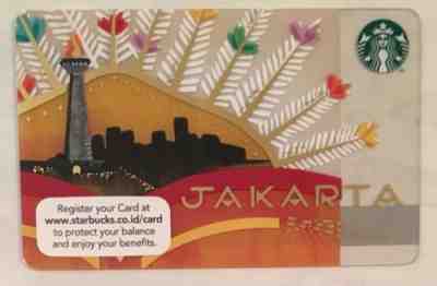 Starbucks 2015 Indonesia Jakarta Card RARE - Sold on eBay Feb, 9th 2019 for $6.60