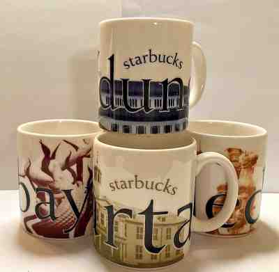 4 Starbucks 2005 Collectibles Mini City Mug Series 3 oz Espresso Cups Jakarta +3 - Sold on eBay Feb, 2nd 2019 for $28.99