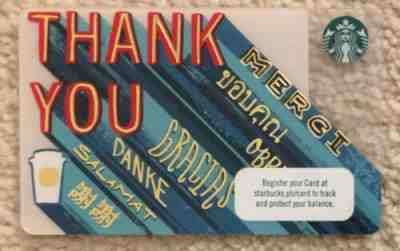 Starbucks 2017 PHILIPPINES Thank You Card - Sold on eBay Jan, 30th 2019 for $3.34