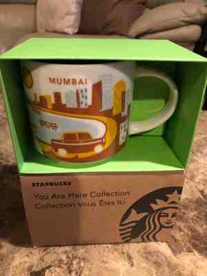 New Mumbai INDIA Starbucks Mug You Are Here City (YAH) 16 oz w/SKU Coffee NIB - Sold on eBay Jan, 20th 2019 for $40.00